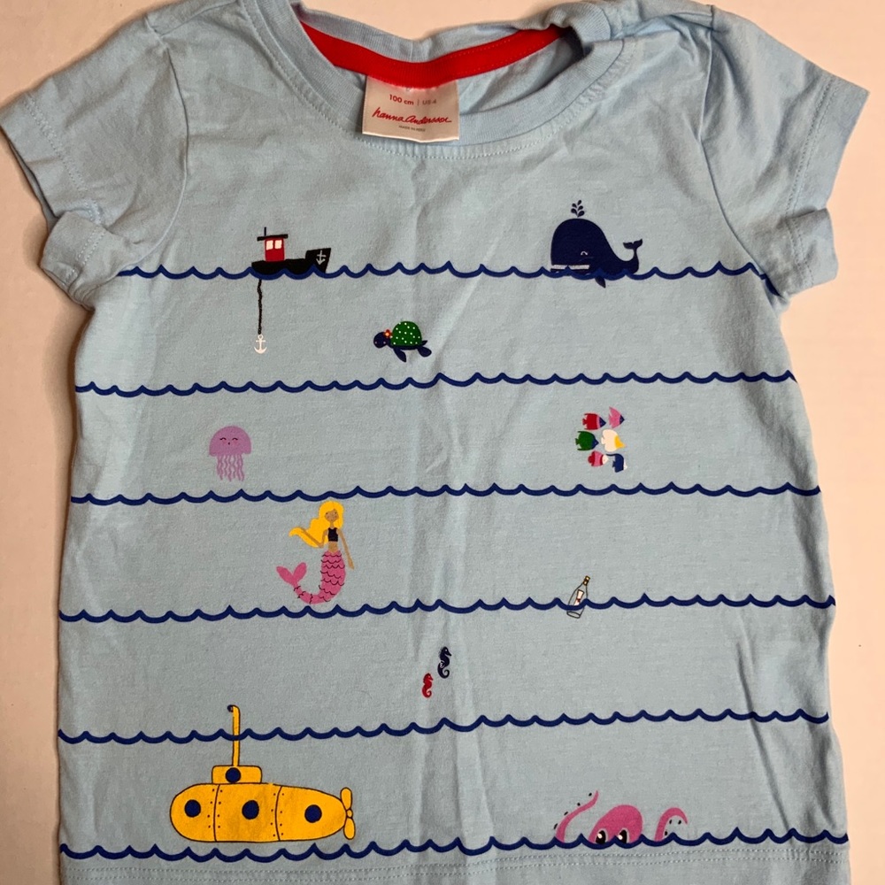 (3/$18) Hanna Andersson size 4 girls t-shirt